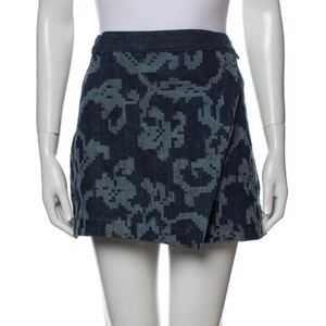 Rag & Bone Printed Denim Mini Skirt size 2